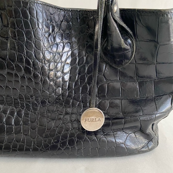 Furla Embossed Leather Handle Bag - Picture 3 of 6